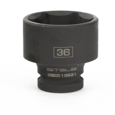 Головка ударная шестигранная, 36 мм, 1/2, CrMo Stels